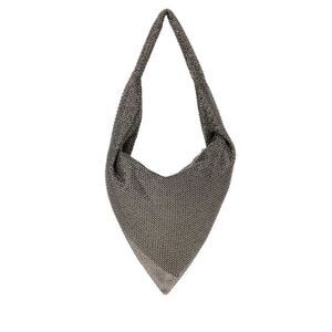 Benedetta Bruzziches Women Grey Metal Knit Ursula Shoulder Bag